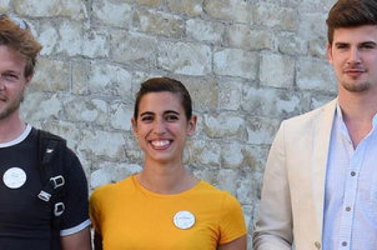 De gauche à droite : Nicolas Cloos, Anaïs Gaudemer et Aubin Dascotte