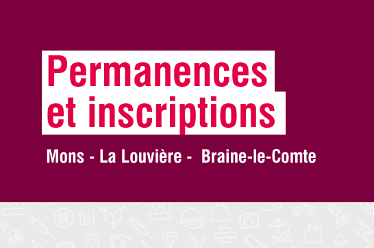 Mons - La Louvière - Braine-le-Comte | Permanences et inscriptions