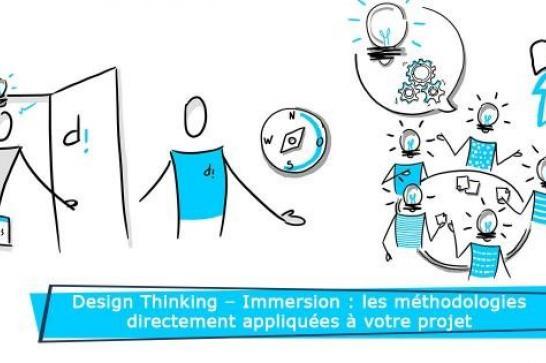Visuel illustrant le design thinking