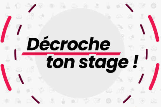 Visuel présentant l'émission de télévision Décroche ton stage, le 6 septembre sur Védia et RTC Liège, en collaboration avec l'IFAPME et l'UCM