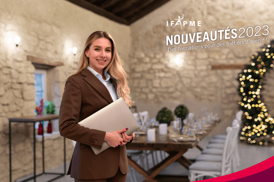 Visuel présentant la nouvelle formation pour adultes Organisateur d'événements