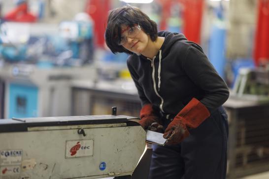 Actu - Expo Plan Genre - 8 mars - Manon Carpentier - Soudeuse polyvalente - Métallière