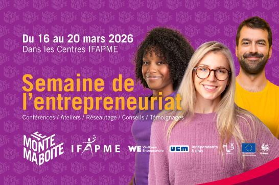 Semaine de l'entrepreneuriat 2026 - Du 16 au 20 mars 2026