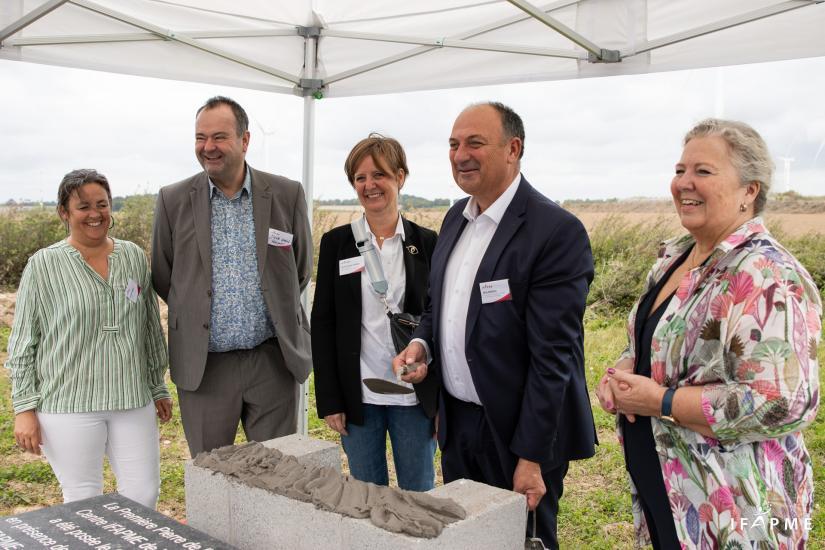 Actu - Extension du Centre IFAPME de Villers-le-Bouillet - Première Pierre