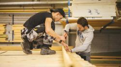 apprenants charpentiers