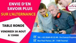 Actualité table ronde alternance Tournai 30-08-19