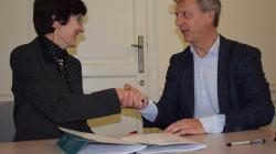 Signature Partenariat Syntra - IFAPME Poignée de mains