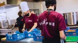 Apprenants en restauration cuisinent - Marathone de cuisine Centre IFAPME Luxembourg
