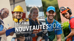 Visuel présentant les nouvelles formations IFAPME 2025