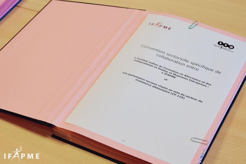 Signature de la Convention CP119 au Centre IFAPME de Gembloux (Les Isnes)
