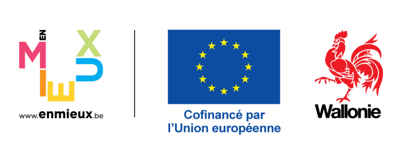 Logo En Mieux, UE, Wallonie