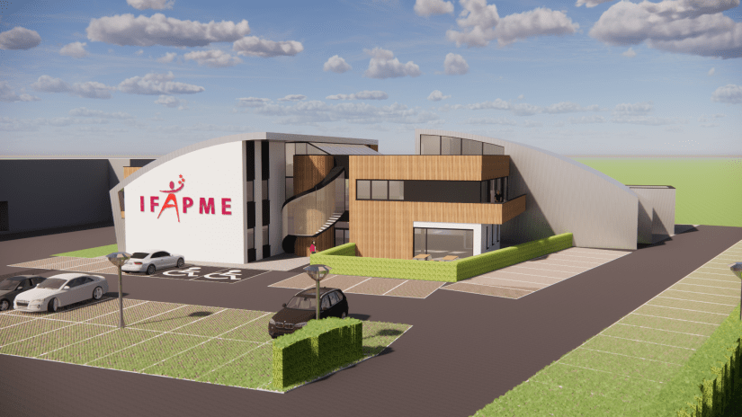 Actu - Extension du Centre IFAPME de Villers-le-Bouillet - Projection 3D