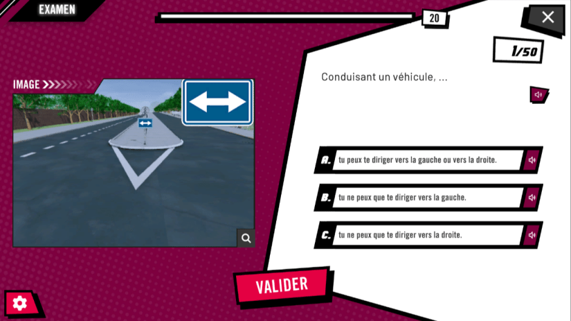 Actu - DRIV-E - Permis de conduire - Simulation d'examen