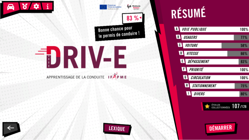 Actu - DRIV-E - Permis de conduire - Résumé